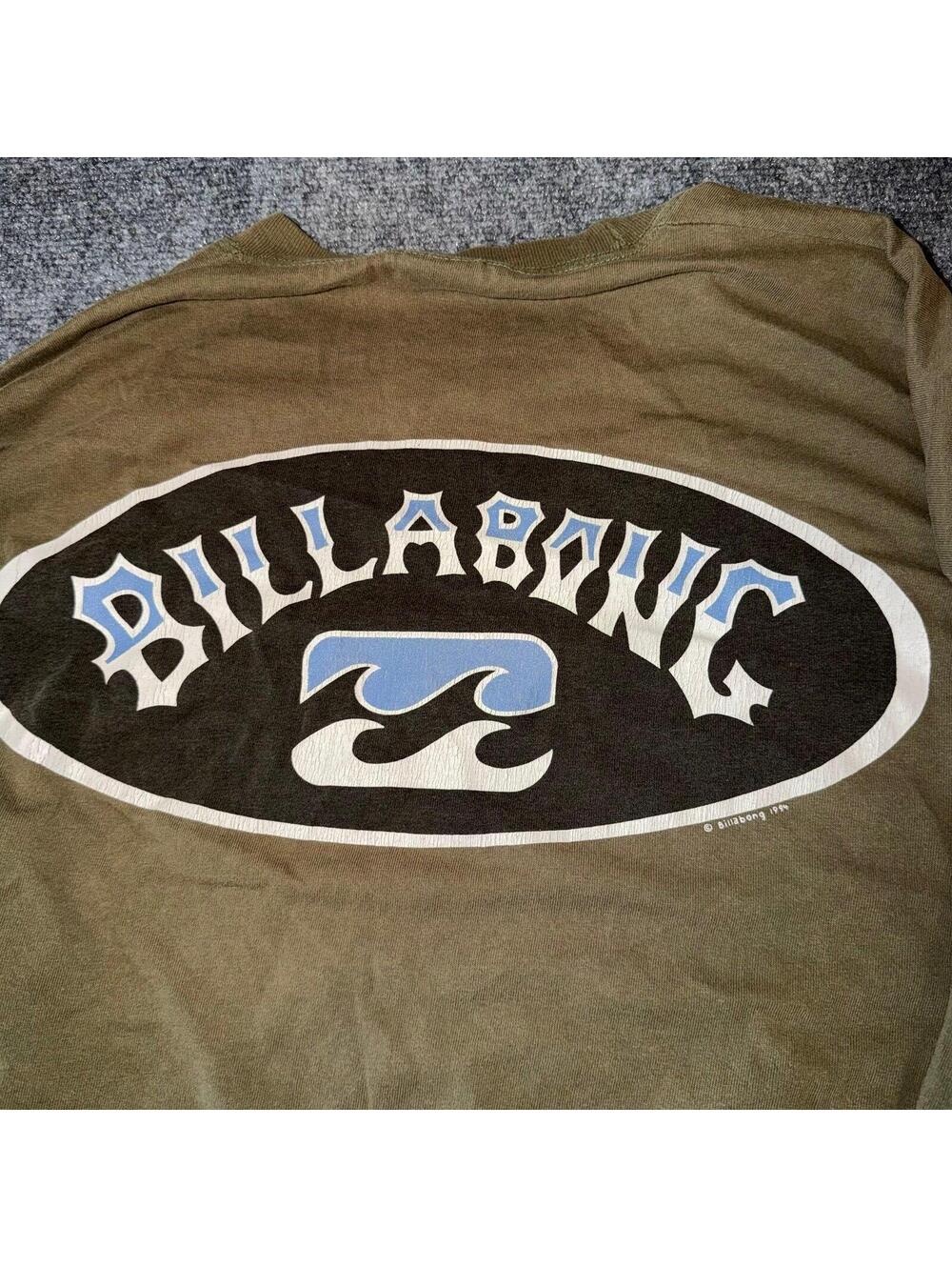 Billabong 1994 Made in USA Green Longsleeve Mens XL Vtg y2k 90s Rare Grail